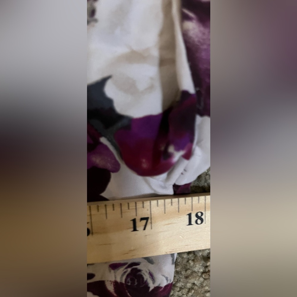 White House Black Market Long Sleeve Silk Floral Blouse size XS - Picture 11 of 12